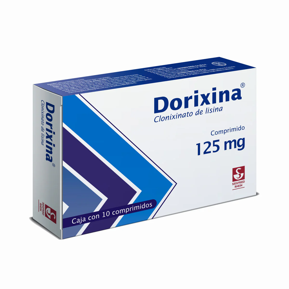 Dorixina 125 Mg - Caja Con 10 Comprimidos (Clonixinato De Lisina) - Image 3