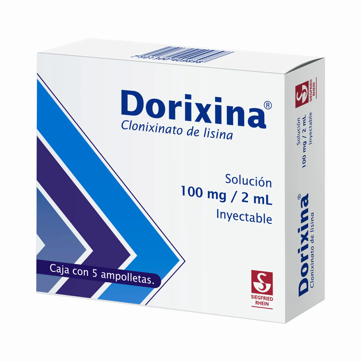 Dorixina 100 Mg - Caja Con 5 Ampolletas (Clonixinato De Lisina) - Image 2