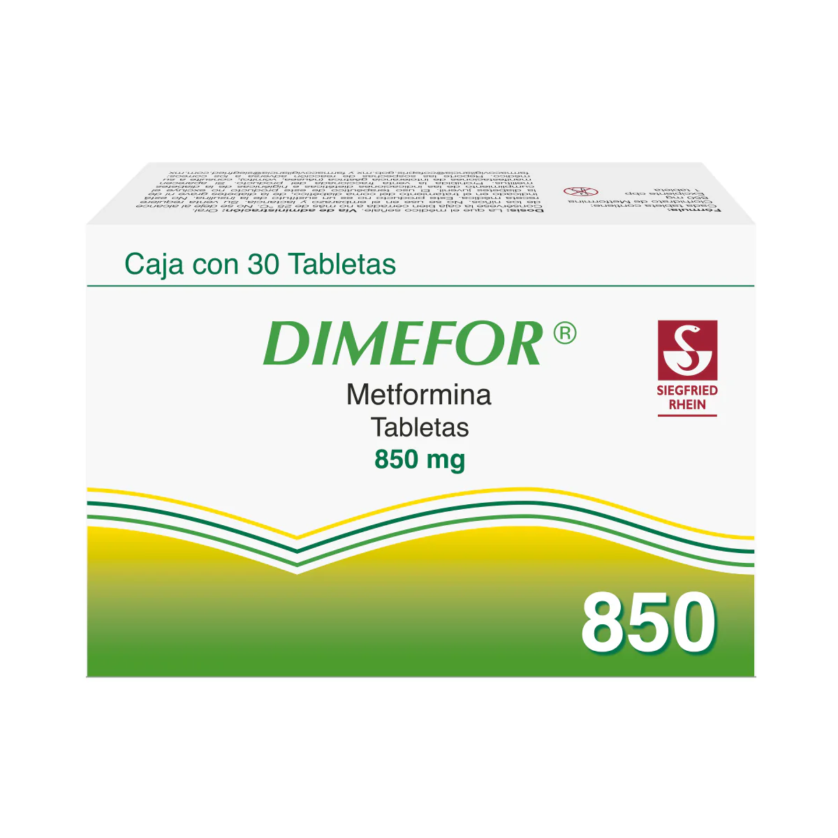 Dimefor 850 Mg - Caja Con 30 Tabletas (Metformina) - Image 4