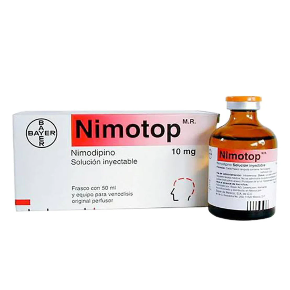 Nimotop 10 Mg Inyectable 50 Ml