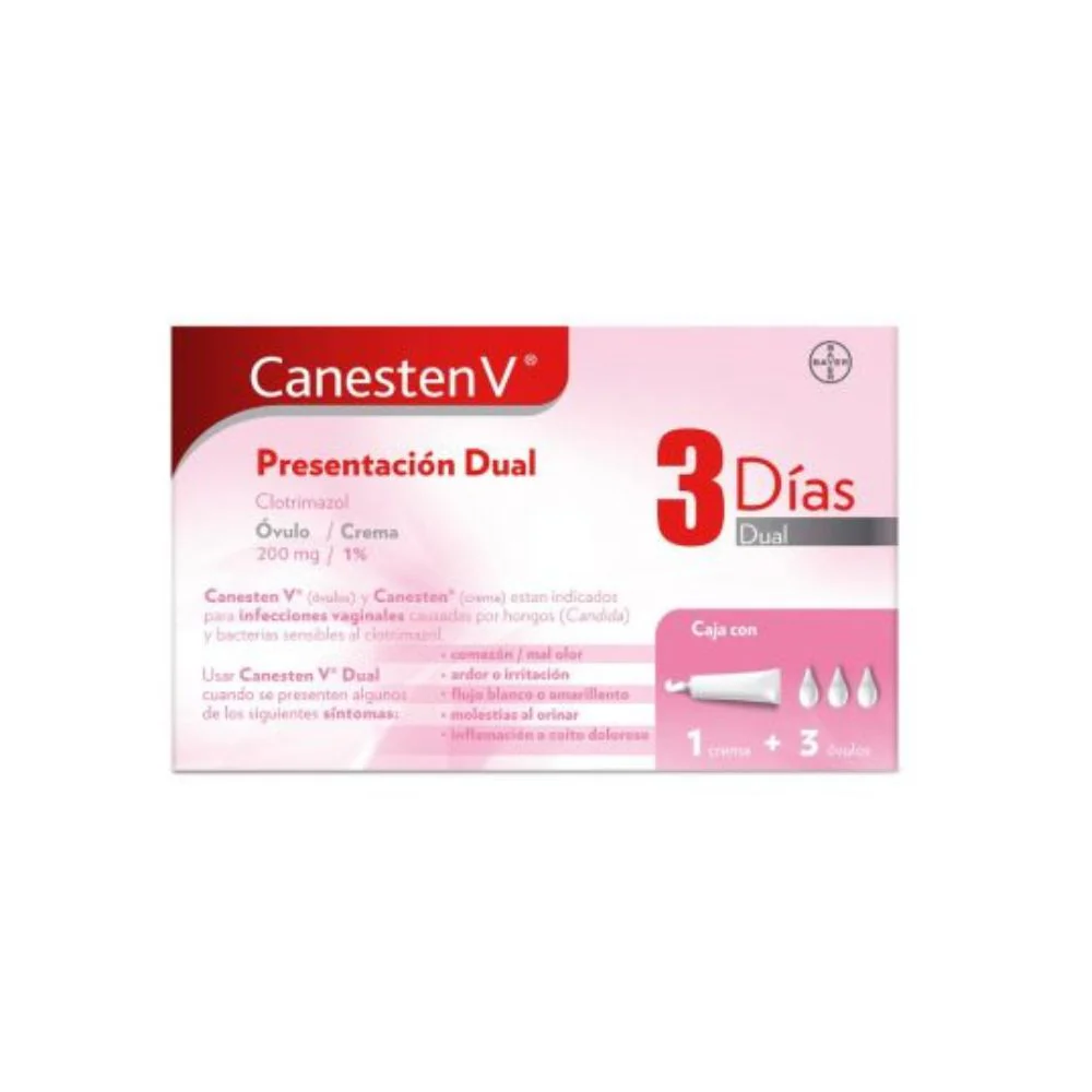 Canesten-V Dual 3D 200 Mg Ovulos Sve3 Crema