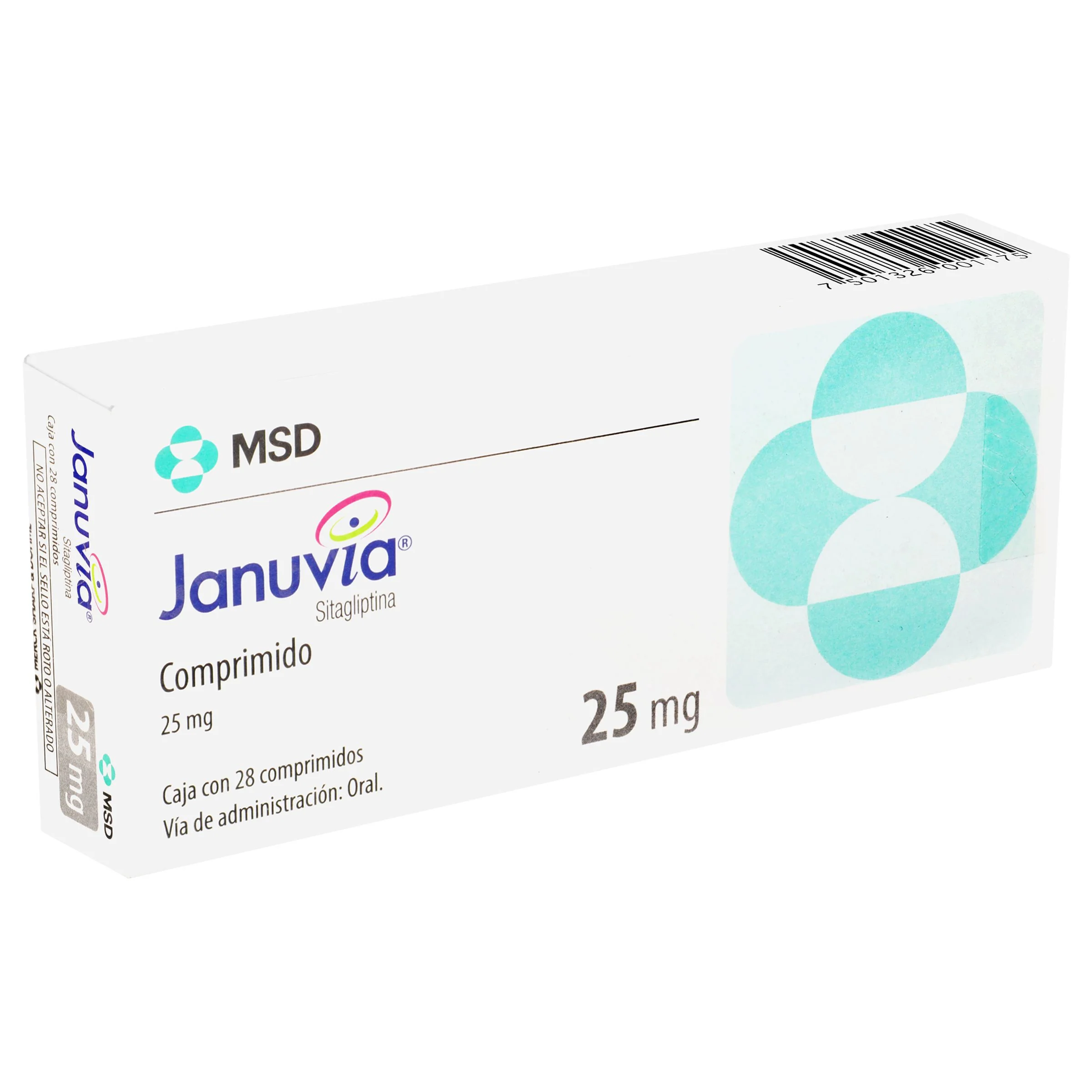 Januvia 25 Mg Con 28 Comprimidos Recubierto - Image 2