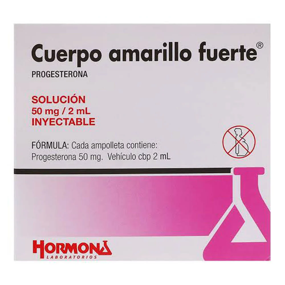 Cuerpo-Amarillo Fuente 50Ml Ampolletas 6X2 Ml
